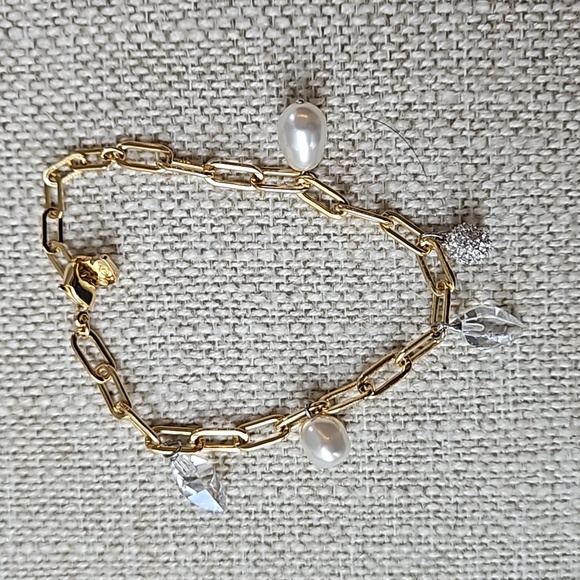 Swarovski Crystal Gold Charm Bracelet - Picture 3 of 9